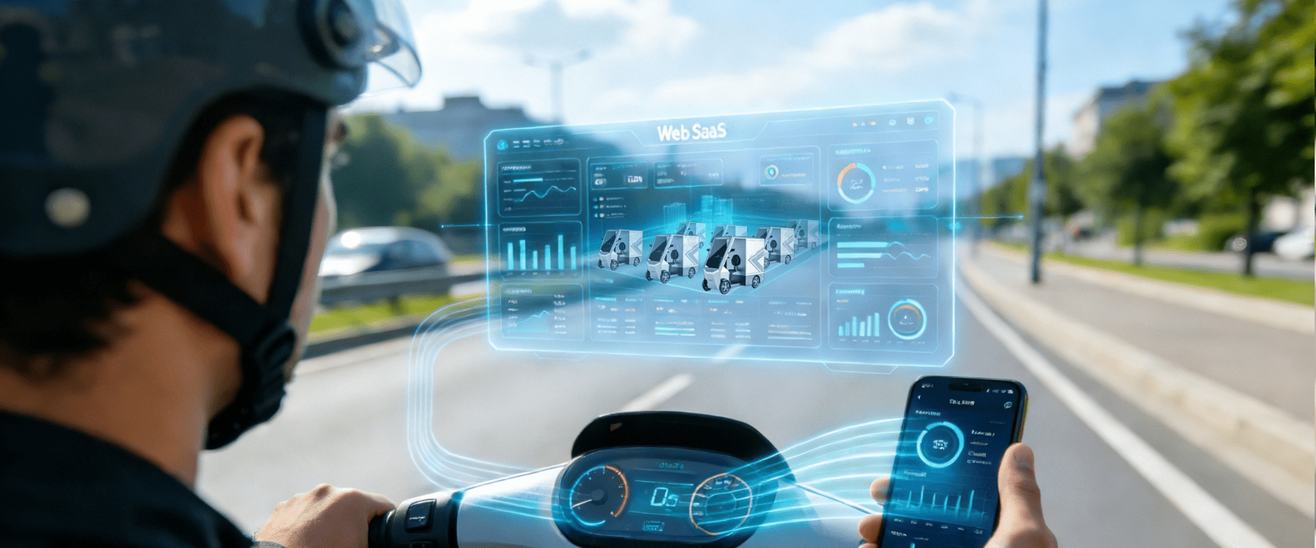 Real-time data monitoring, vehicle management, data sharing